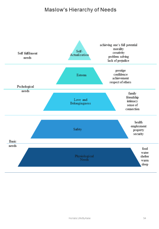 Maslow's hierarchy of needs